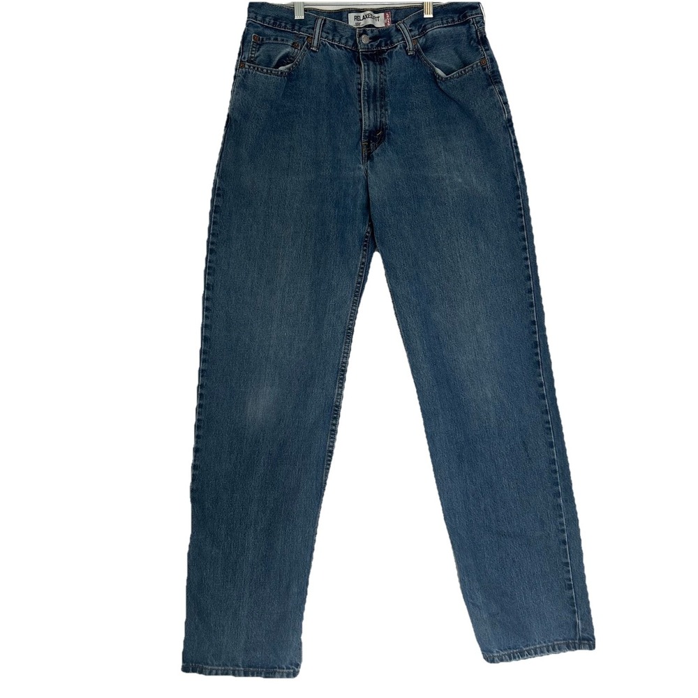 Levi's 550 Relaxed Fit Straight Leg  Blue Denim Jeans Men's Size 36 x 36